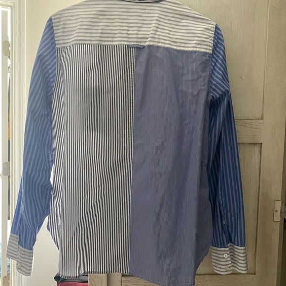 Wow! Look at this men’s wear inspired button down. Women’s size 12. So versatile - Picture 3 of 3